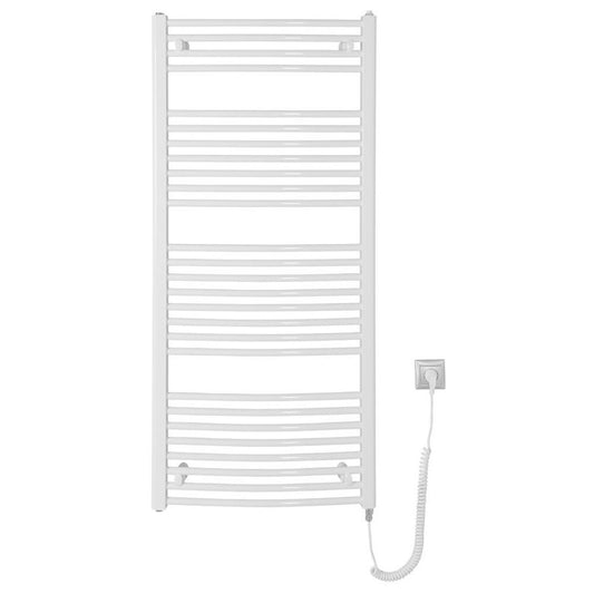 ORBIT-E Elektrischer Badheizkörper, gebogen, 600x1320 mm, 600 W, Weiß