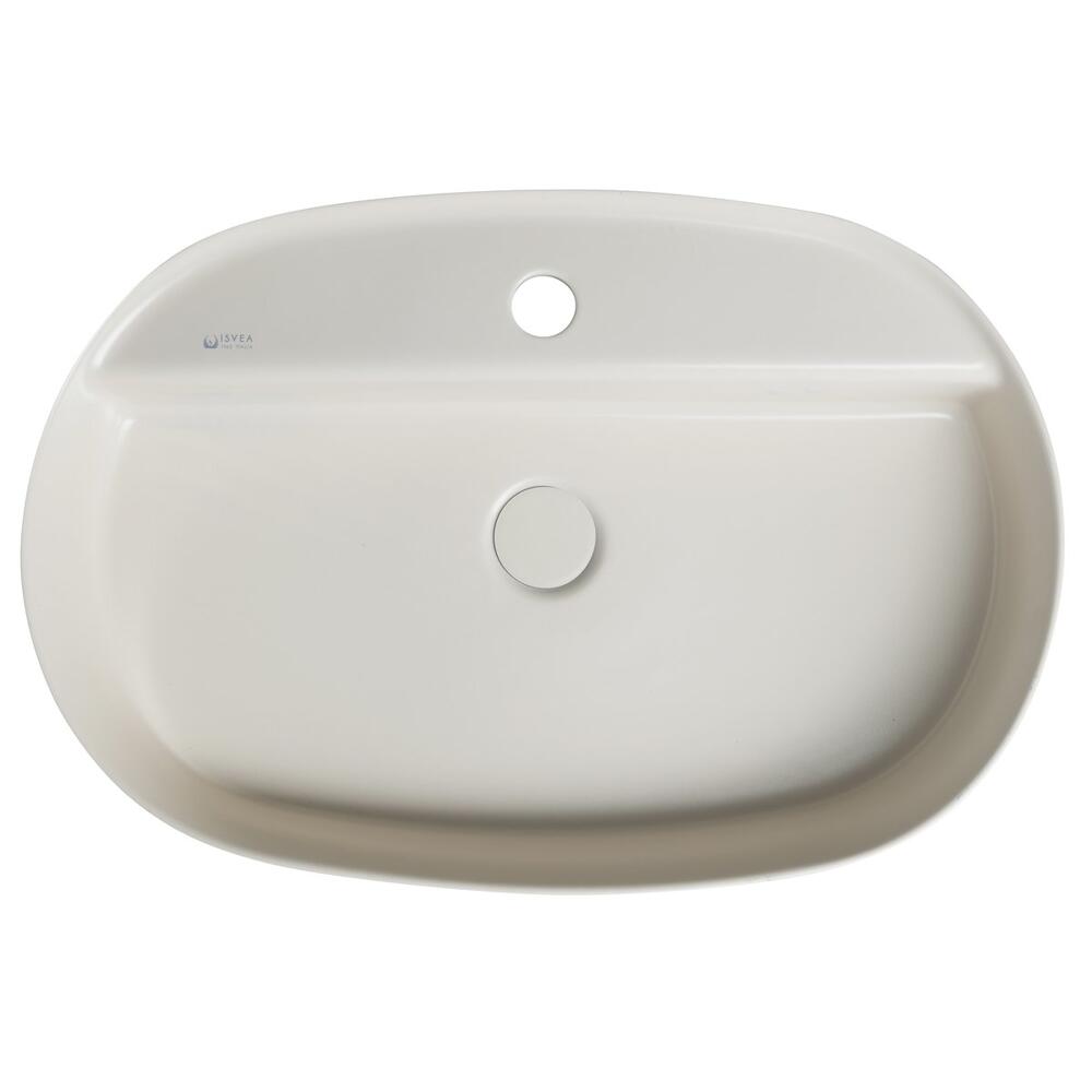 INFINITY OVAL Aufsatzwaschbecken, 60x40cm, Ivory