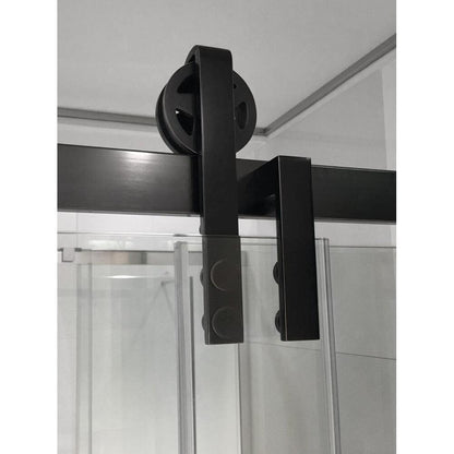 VOLCANO BLACK Rechteckige Duschkabine 1500x900mm L/R Variante