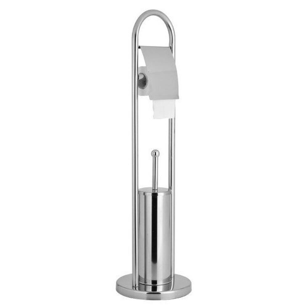 SAMBA Ständer mit WC-Bürste und Toilettenpapierhalter, Chrom