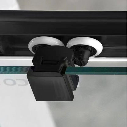 SIGMA SIMPLY BLACK Rechteck-Duschabtrennung 1100x900 mm, L/R Variante, Eckeinstieg, Klarglas